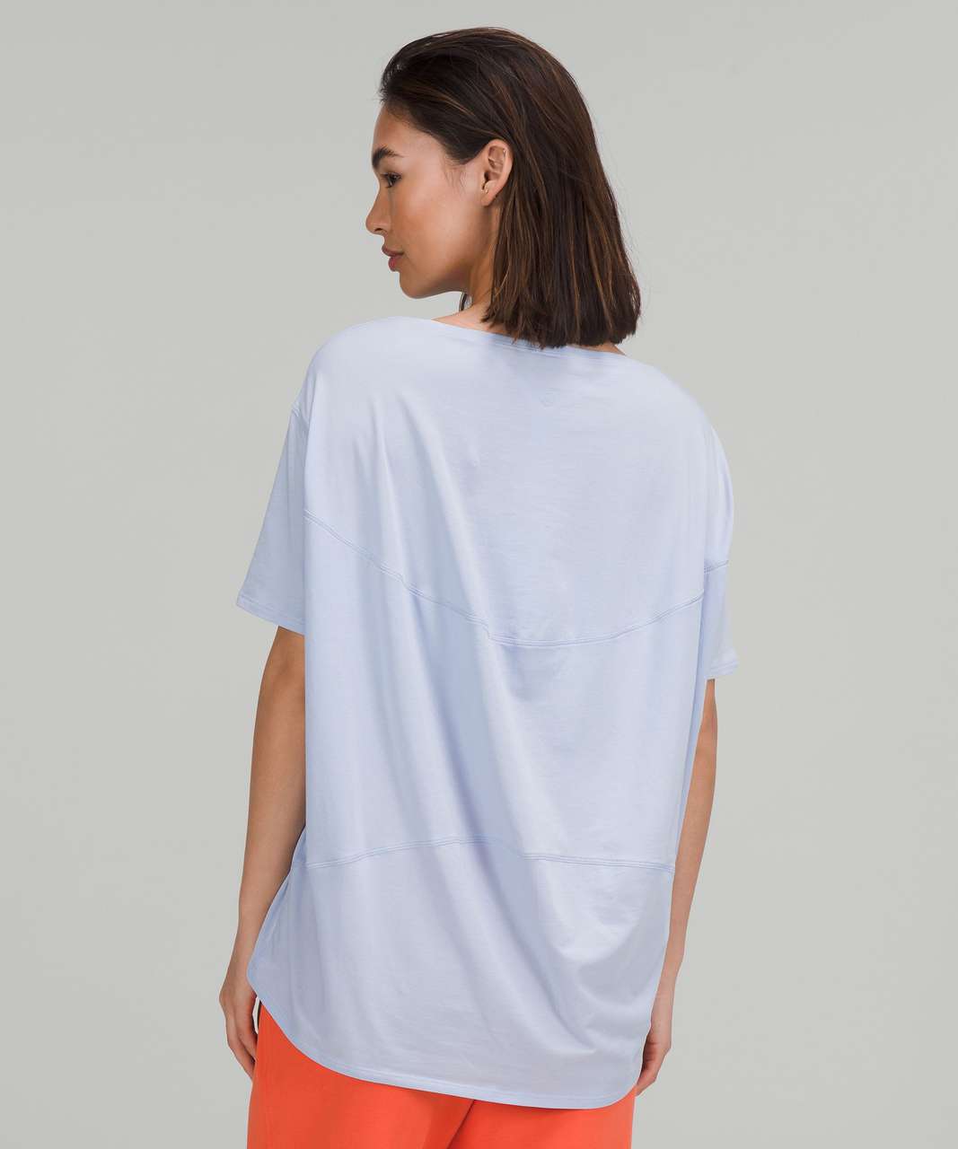 Lululemon Back in Action Short Sleeve Shirt *Nulu - Blue Linen