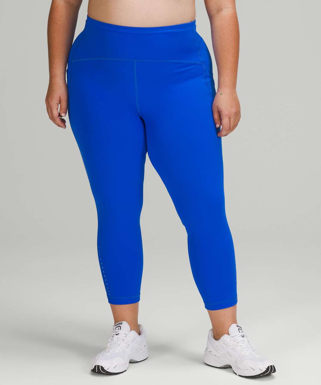 NWT Swift Speed Lululemon leggings Capri Blue Size 2