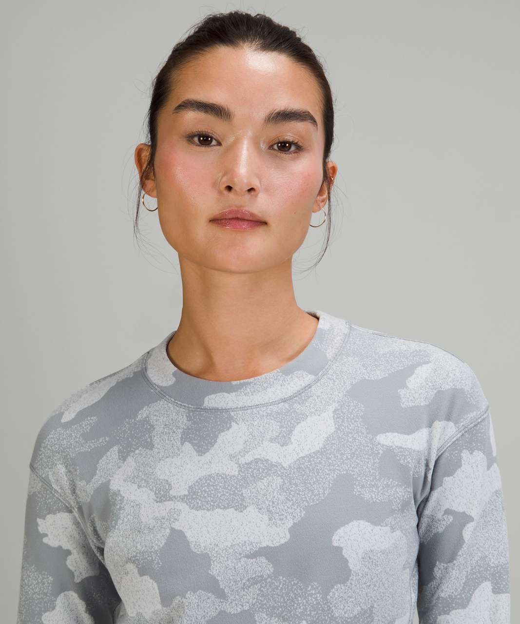 Lululemon Close to Crossing Long Sleeve Shirt *Rulu - Heritage Speckle Camo Jacquard Rhino Grey Starlight