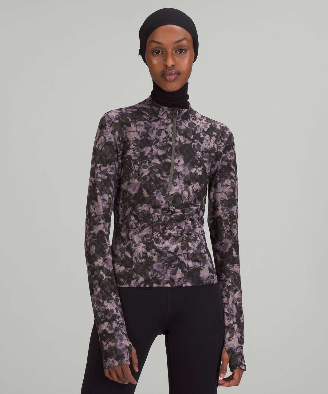 Lululemon Luxtreme Running Half-Zip - Inflect Floral Lunar Rock 