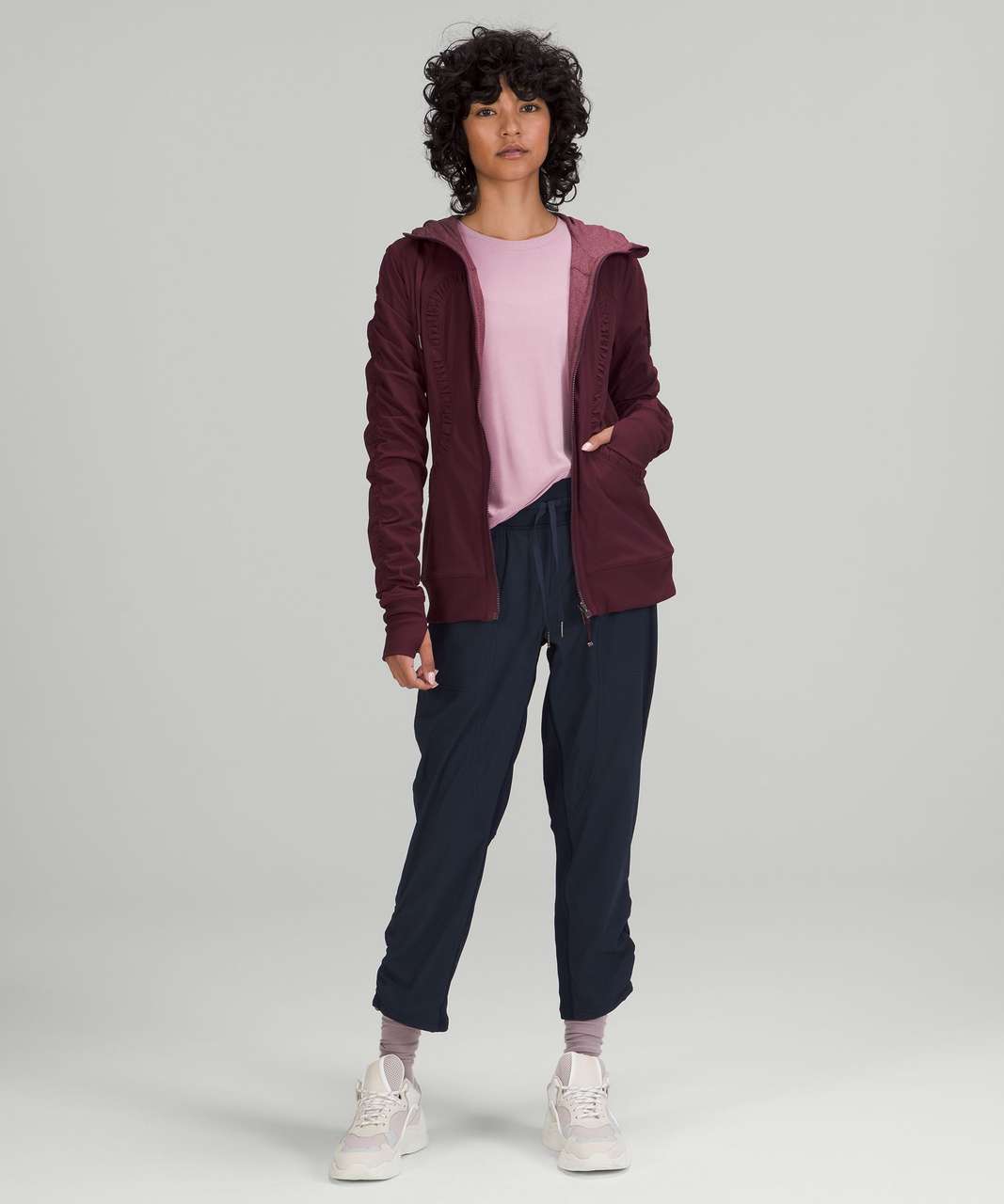 Lululemon Dance Studio Jacket - Cassis / Heathered Cassis - lulu fanatics