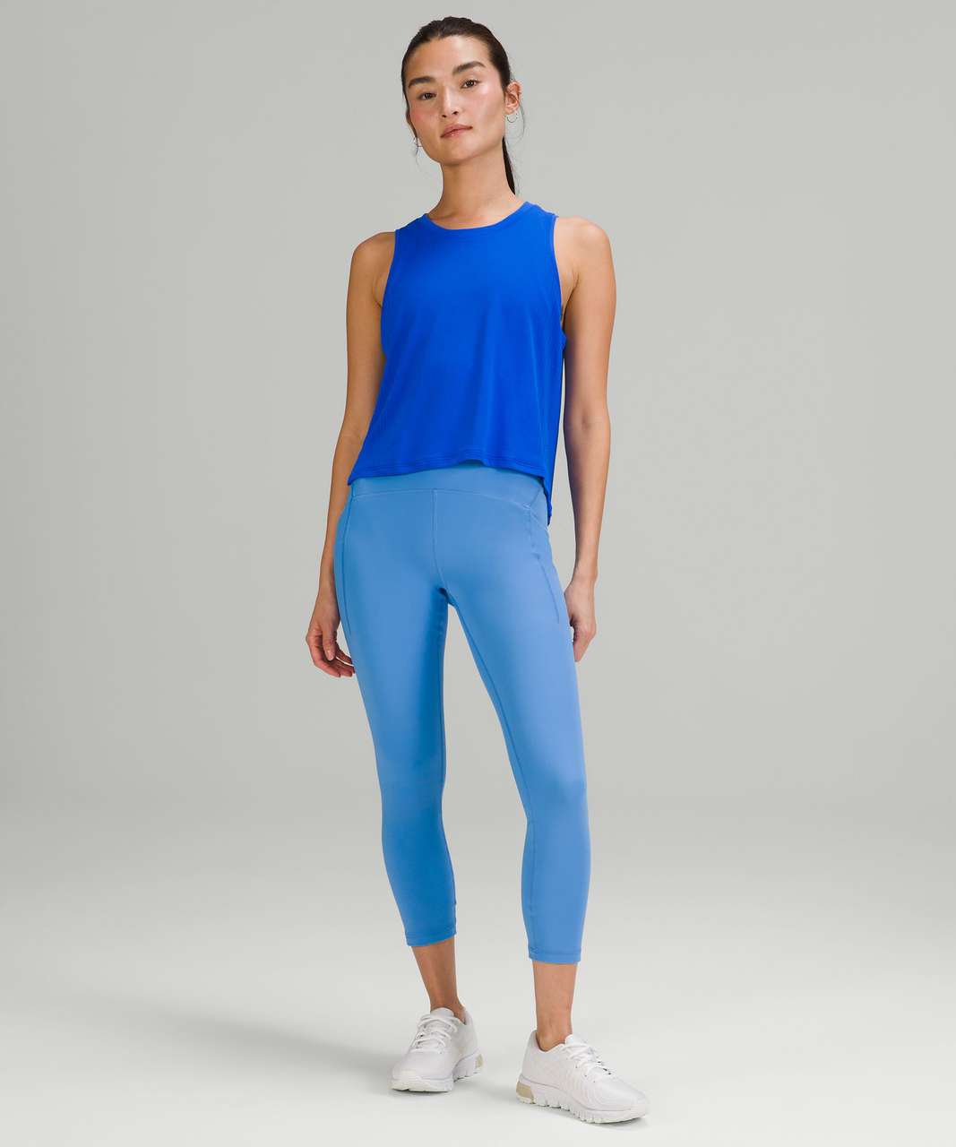 Lululemon Train to Be Tank Top - Blazer Blue Tone / Blazer Blue