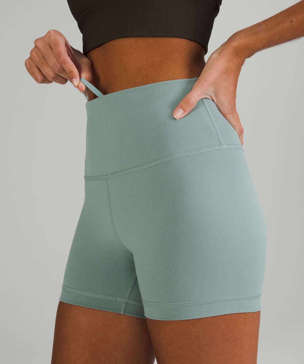 Lululemon Wunder Train High-Rise Short 4" - Misty Glade