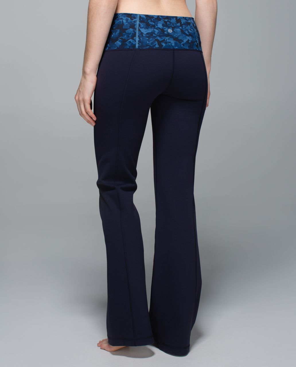 Lululemon Groove Pant II (Roll Down - Tall) - Naval Blue / Mystic Jungle Hawk Blue Harbor Blue