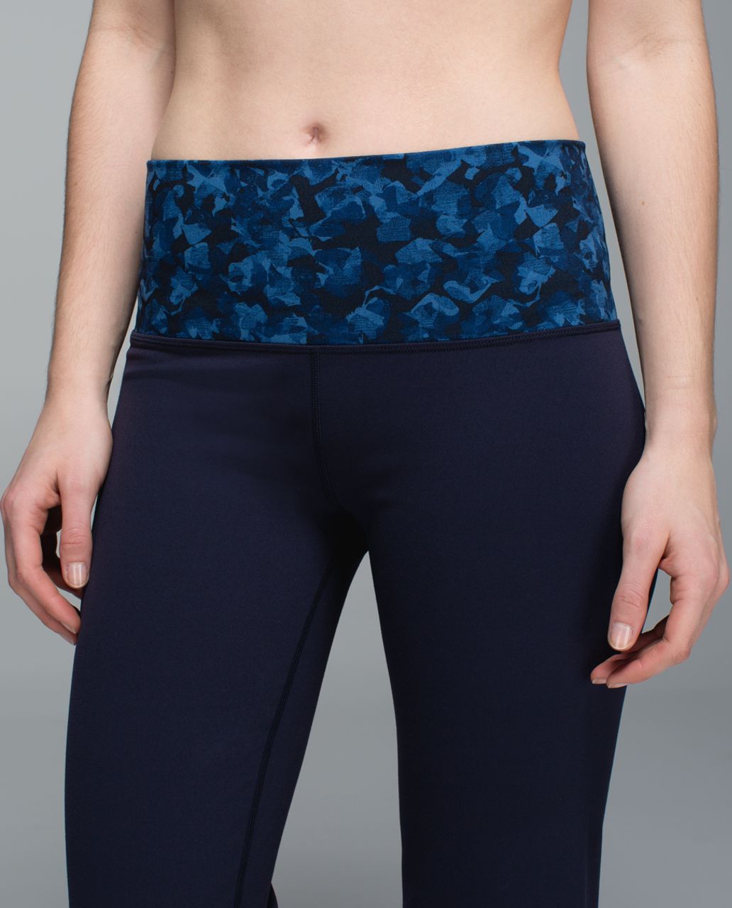 Lululemon Groove Pant II (Roll Down - Tall) - Naval Blue / Mystic Jungle Hawk Blue Harbor Blue