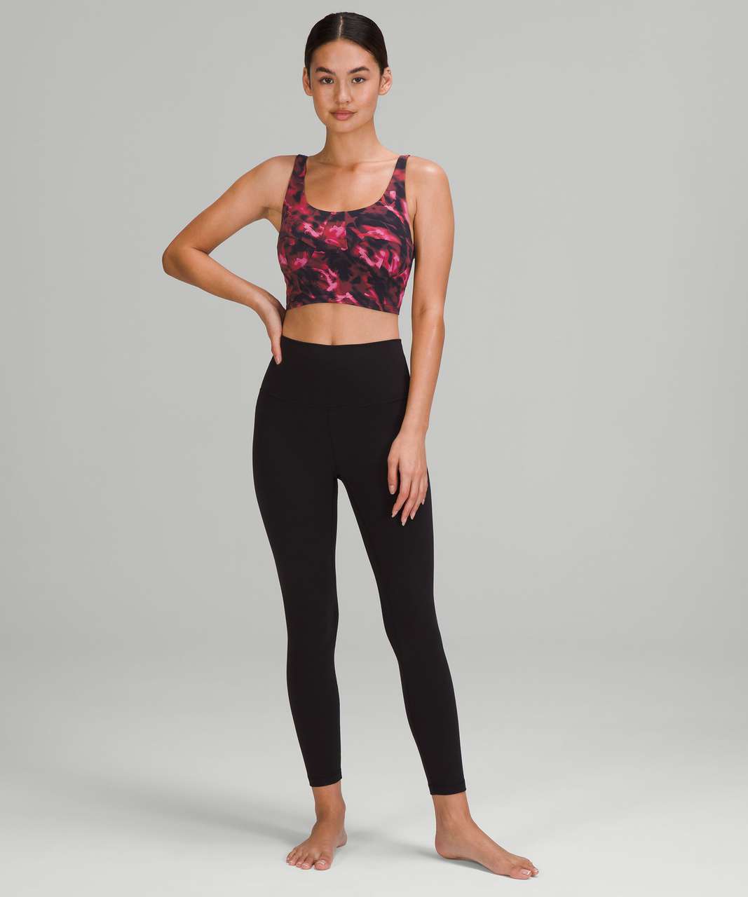 NWT Lululemon Yoga Bra Pink Nulu And Mesh Size 6 New