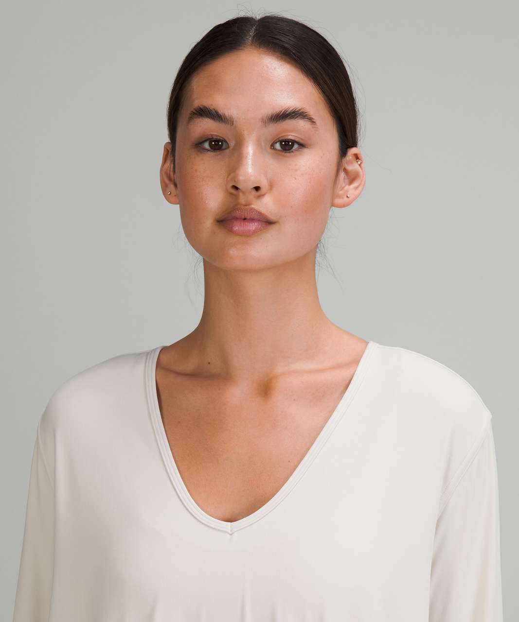 Lululemon Nulu Relaxed-Fit Yoga Long Sleeve Shirt - White Opal