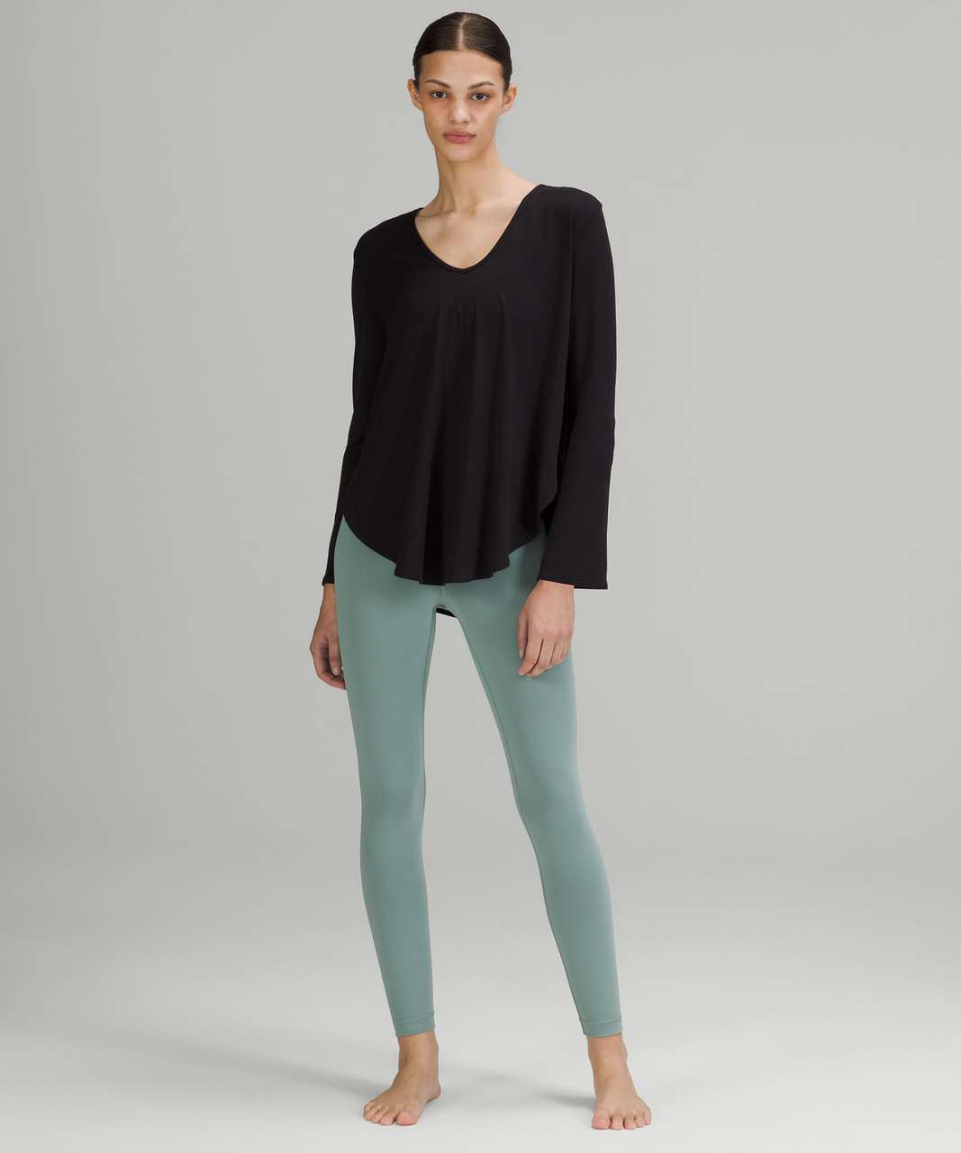 Nulu Relaxed-Fit Yoga Long Sleeve Shirt