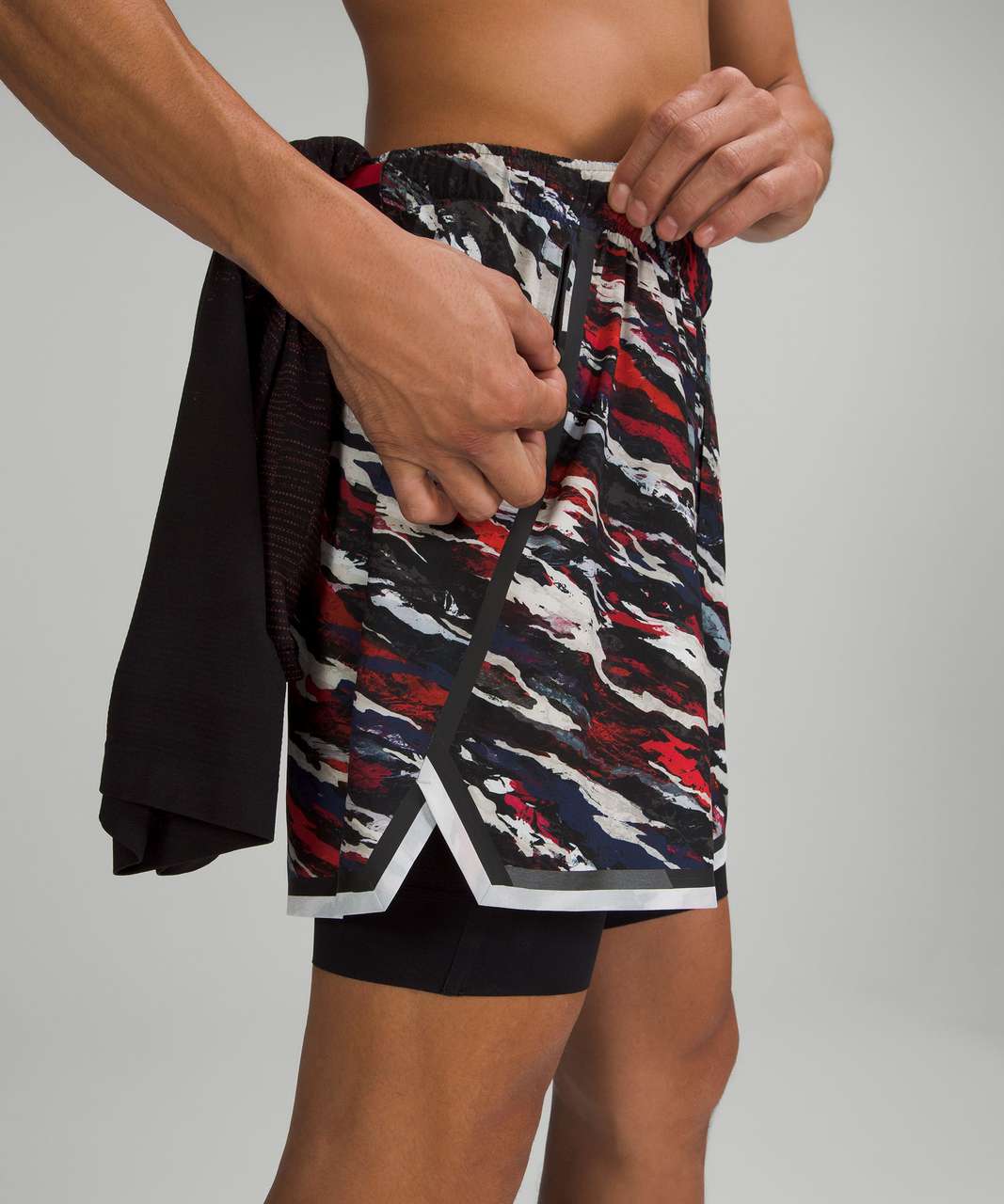 Lululemon Lunar New Year Surge Lined Short 6" Special Edition - Tiger Tide Max Night Sea Multi