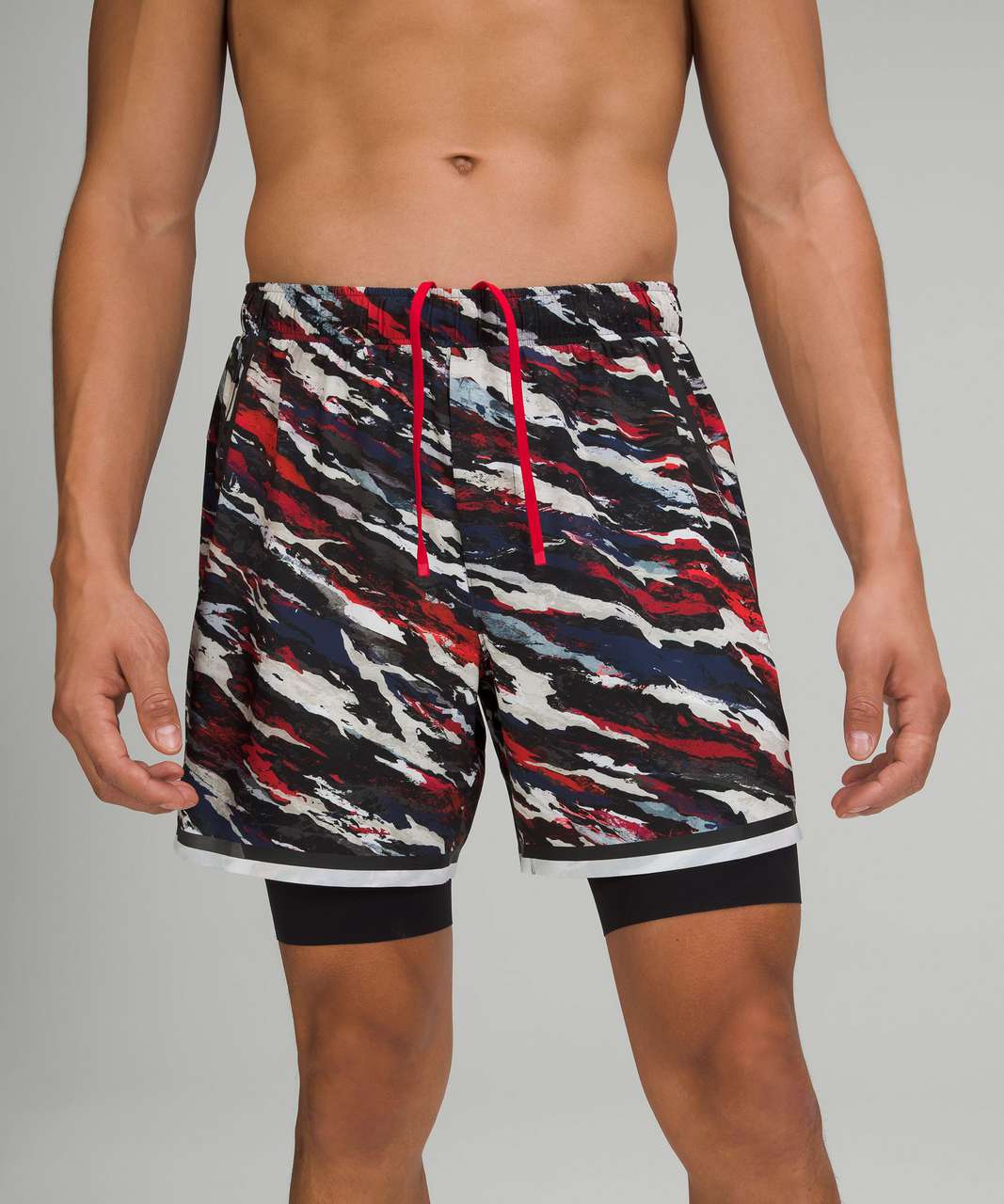 Lululemon Lunar New Year Surge Lined Short 6" Special Edition - Tiger Tide Max Night Sea Multi