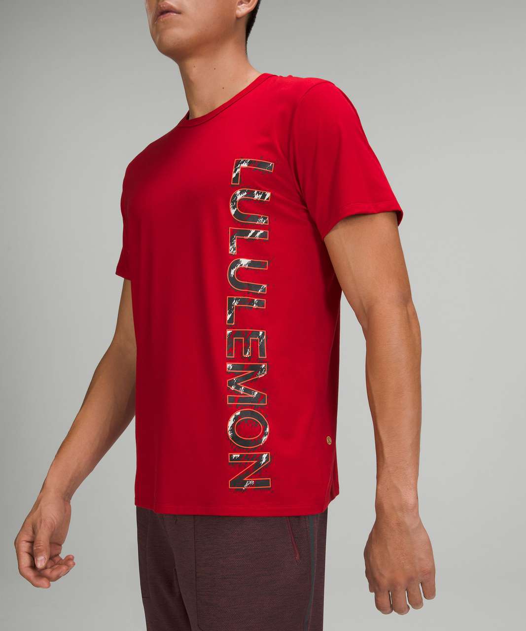 lululemon FUNDAMENTAL T - Sports T-shirt - red merlot/red - Zalando.de