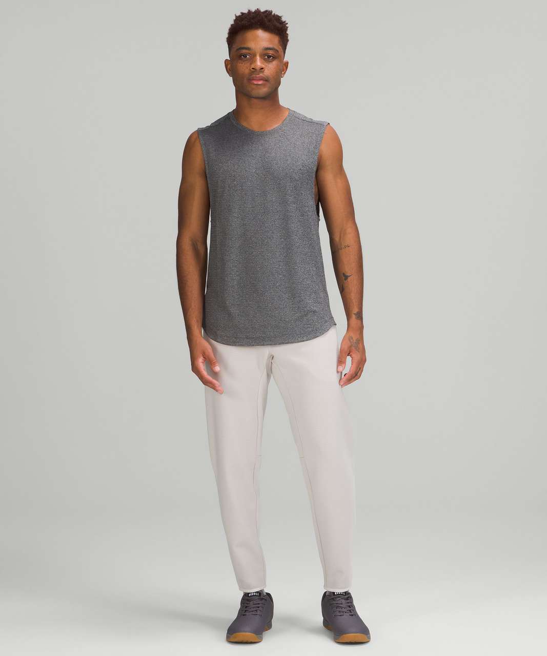 Lululemon GridLiner Fleece Jogger - Heathered Dove Grey