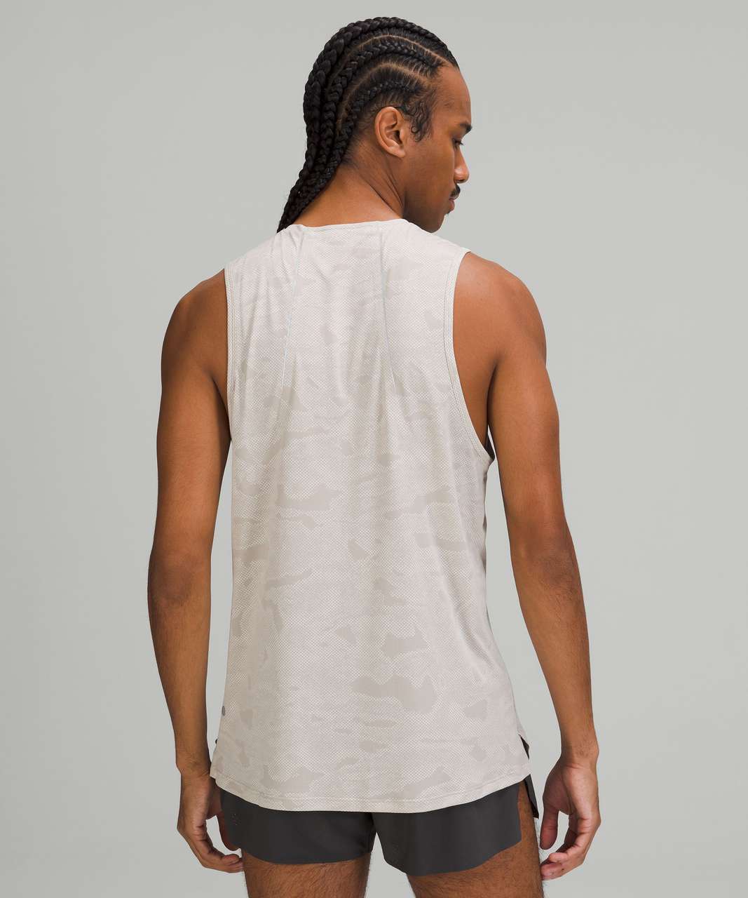 Lululemon Fast and Free Tank Top - Chroma Camo White Opal Raw Linen