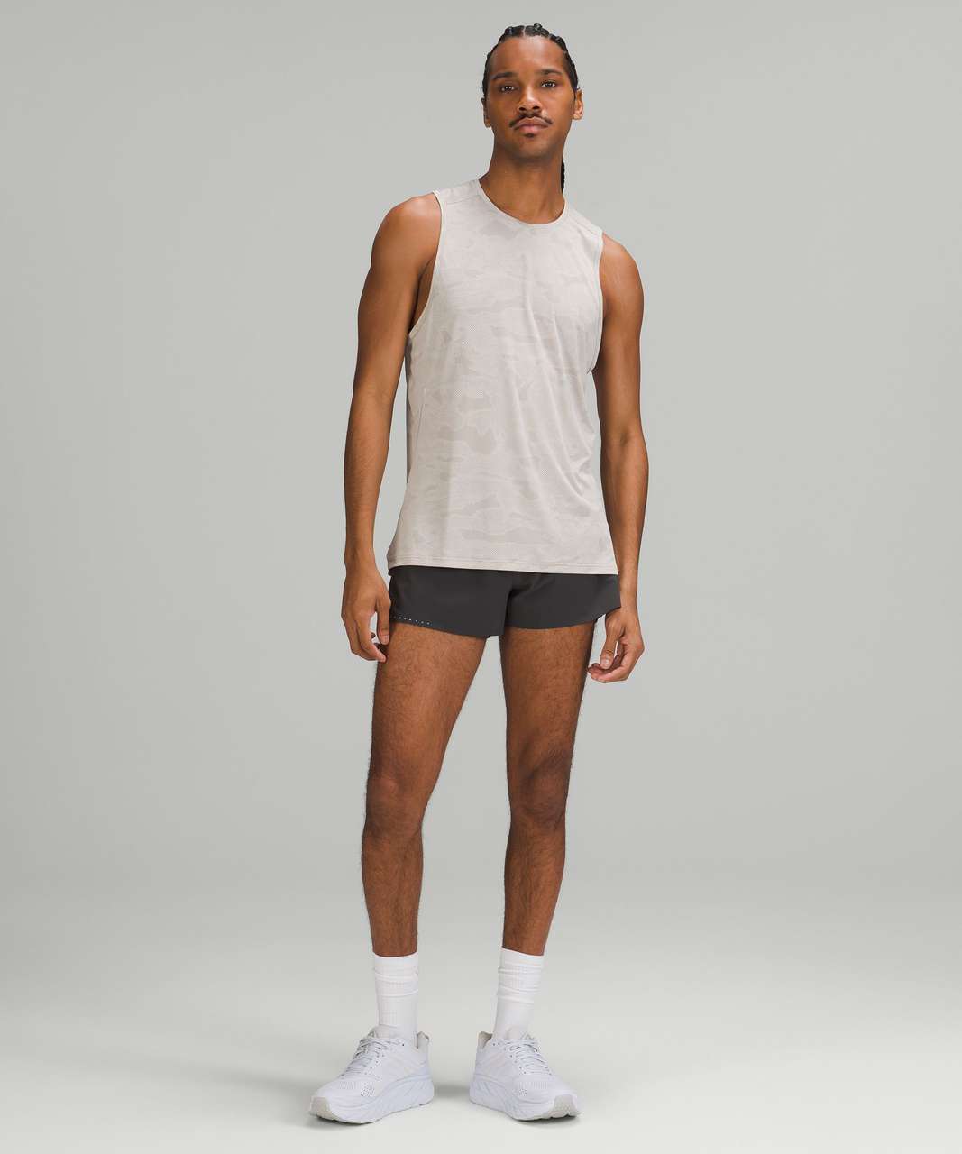 Lululemon Fast and Free Tank Top - Chroma Camo White Opal Raw Linen