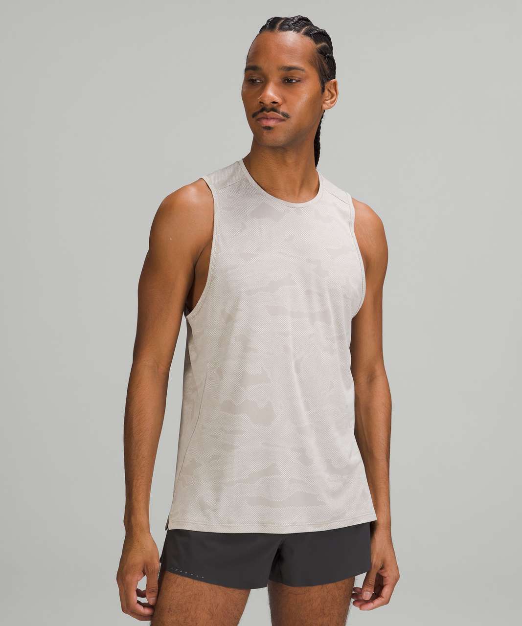 Lululemon Fast and Free Tank Top - Chroma Camo White Opal Raw Linen ...