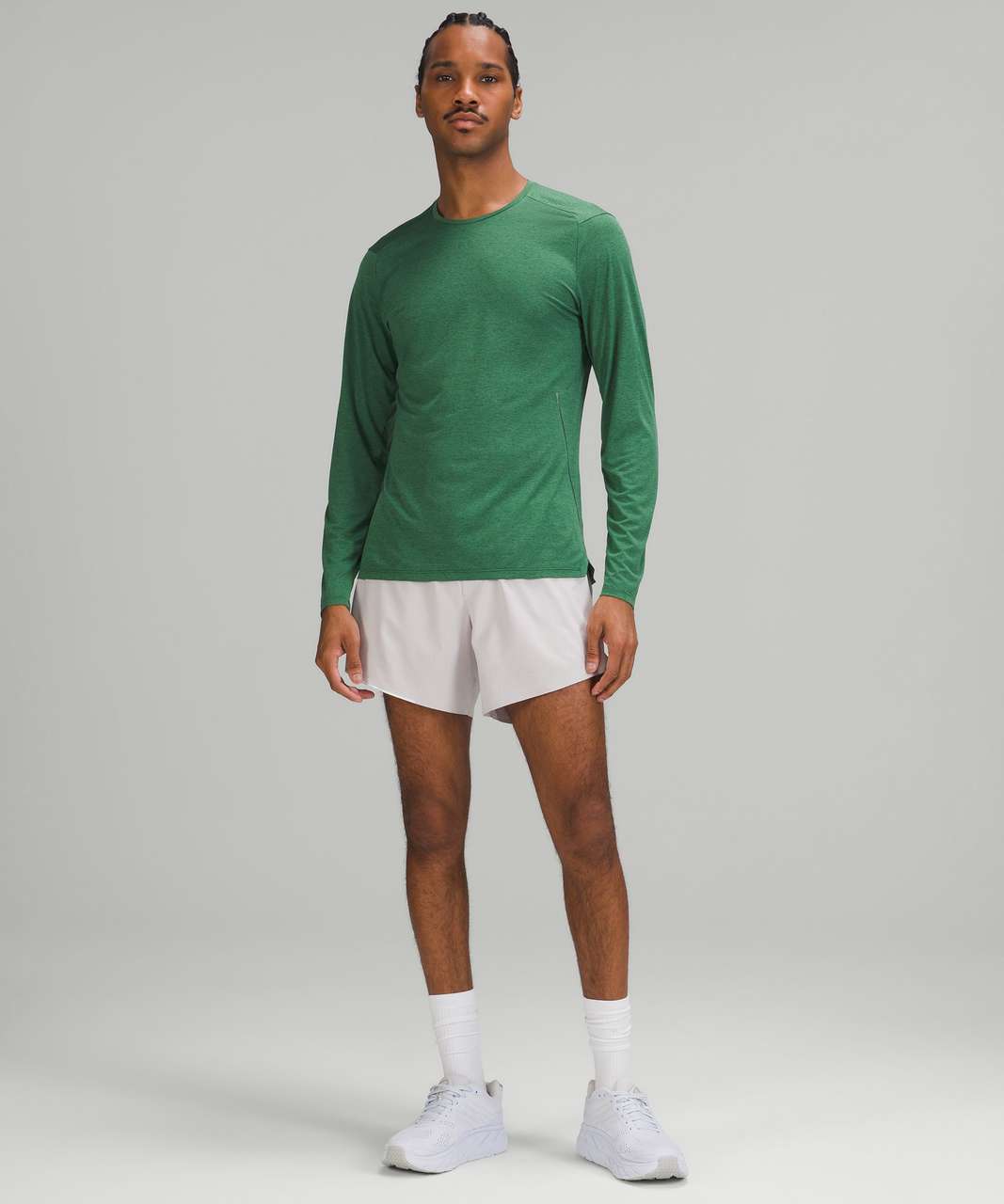 Lululemon Engineered Warmth Crew Long Sleeve Rainforest Green Mens