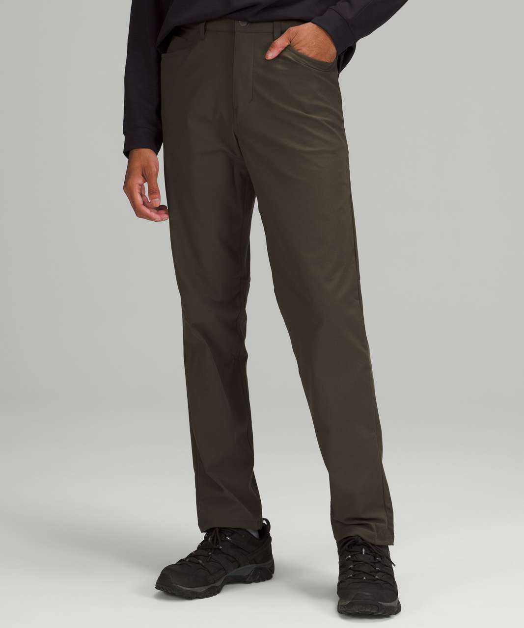 Lululemon ABC Relaxed-Fit Pant 34" *Warpstreme - Dark Olive