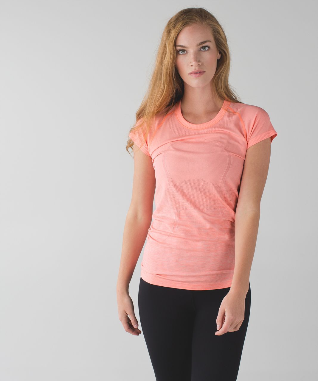 Lululemon Swiftly Tech Short Sleeve Crew - Heathered Grapefruit