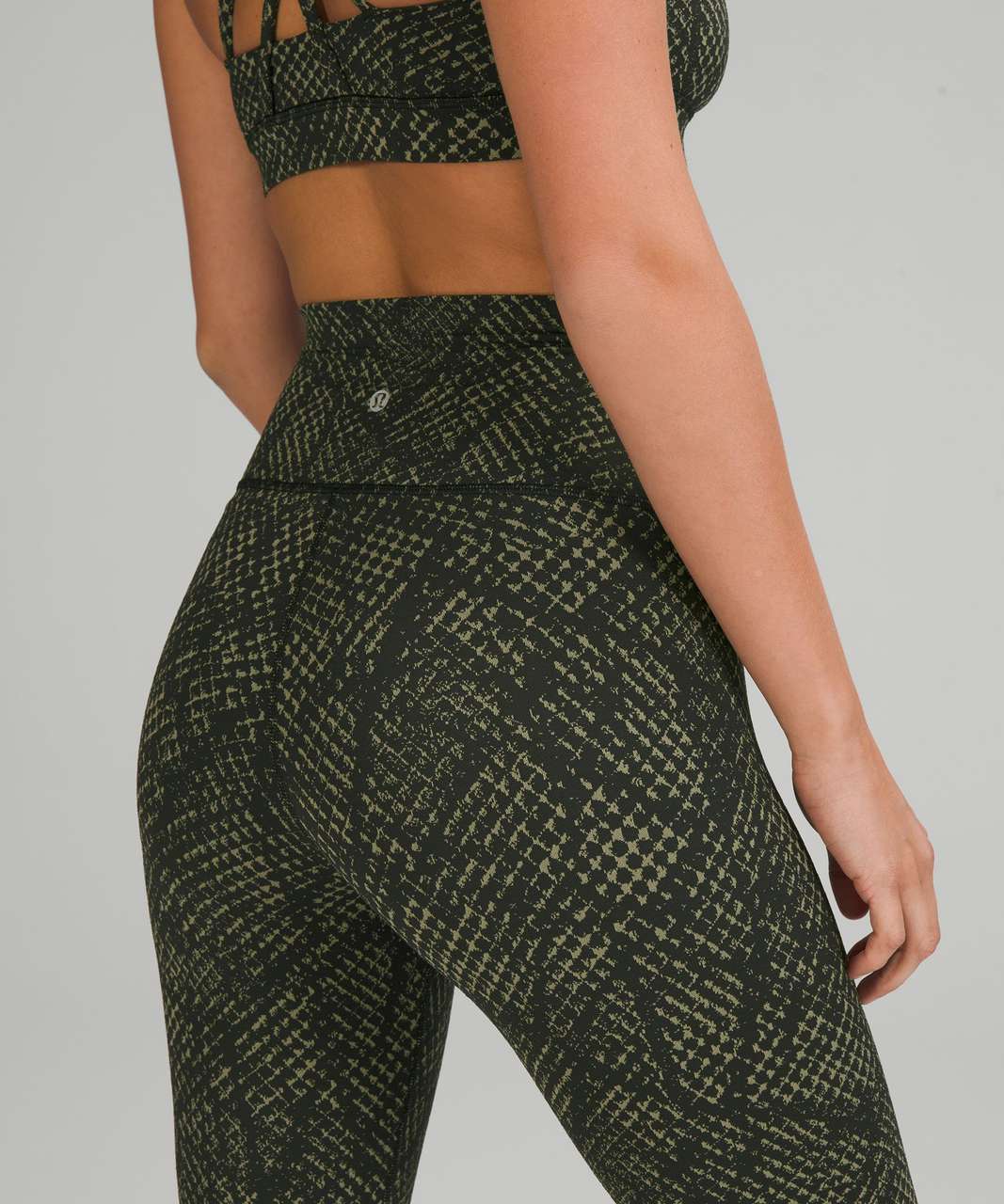 Lululemon Wunder Under High-Rise Tight 25" *Luxtreme - Reptilia Jacquard Rainforest Green Rosemary Green