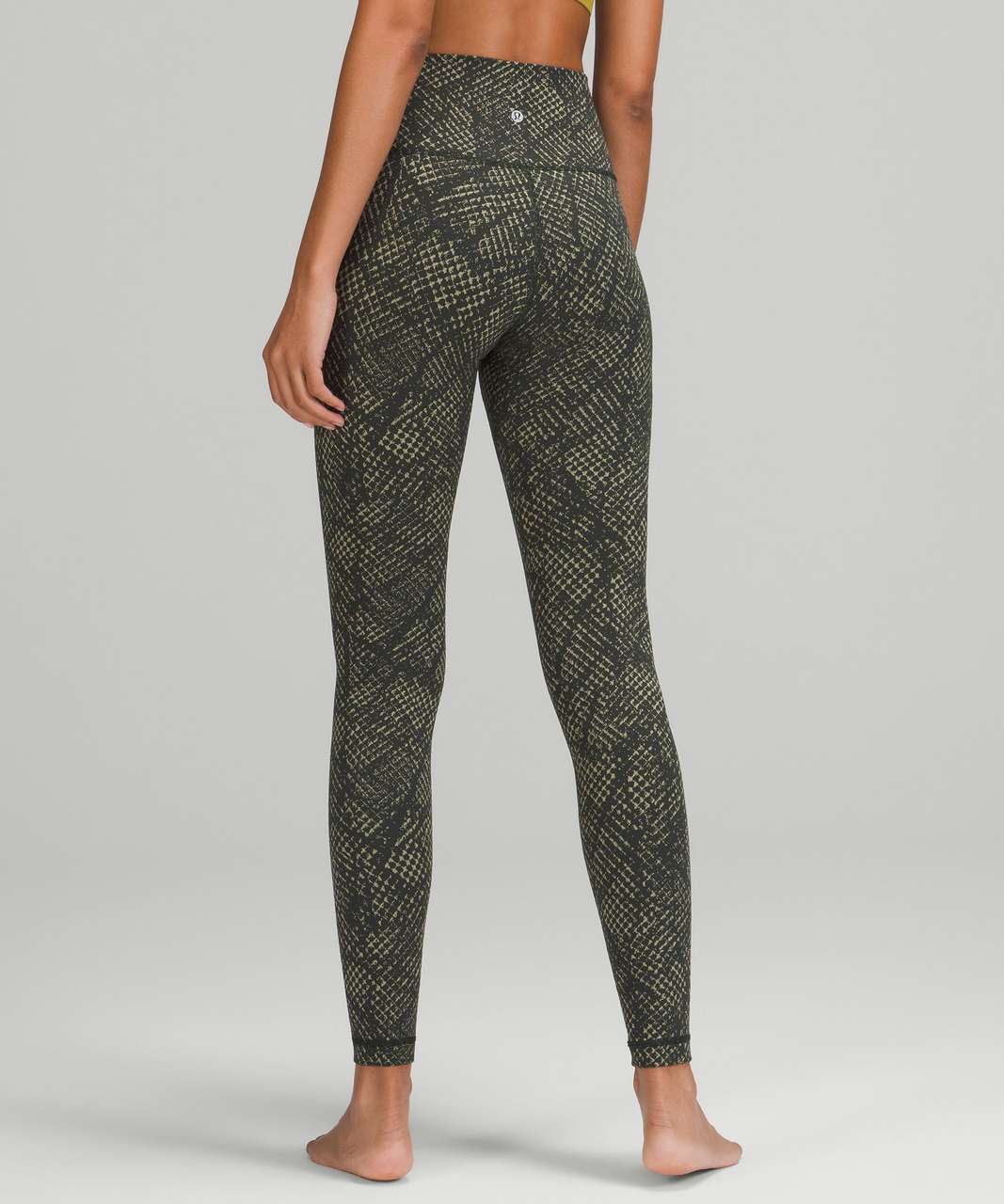 Lululemon Wunder Under High-Rise Tight 28" *Luxtreme - Reptilia Jacquard Rainforest Green Rosemary Green