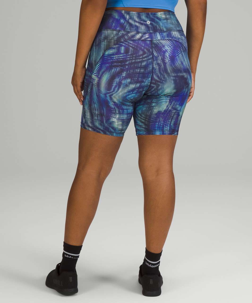 Lululemon Invigorate High-Rise Short 8" - Shapeshifter Flux Blue Multi