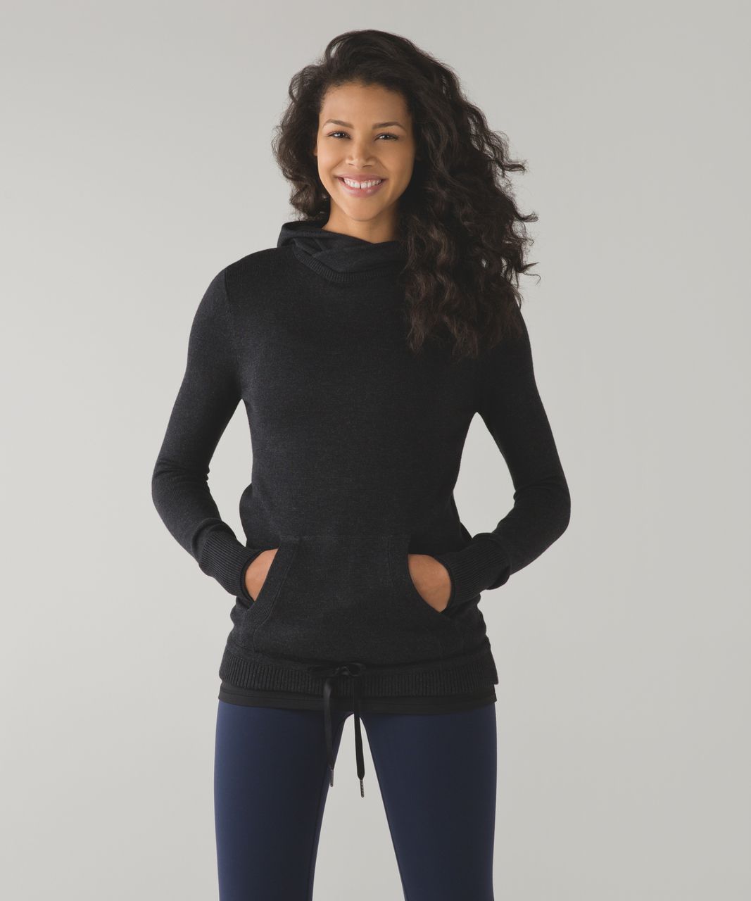 Lululemon Sweet Savasana Pullover - Heathered Black - lulu fanatics