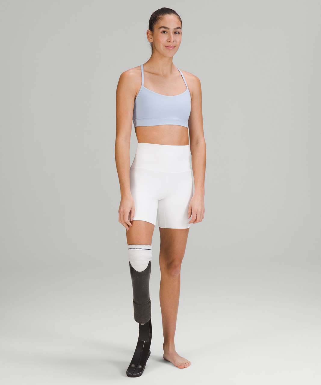 CRZ YOGA Lululemon Dupe. White Sports Bra Power Y. Padded Cups