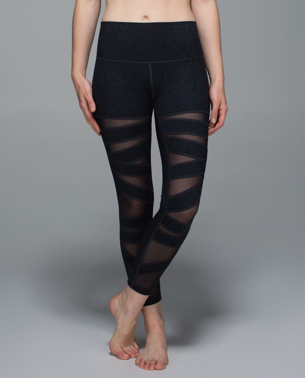 Lululemon High Times Pant *Tech Mesh - Desert Snake Deep Coal Black