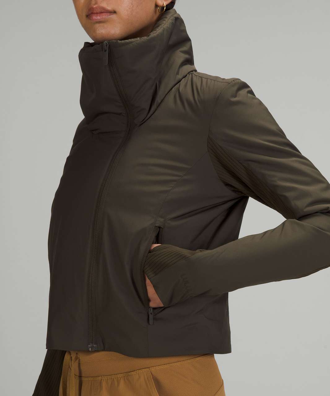 LULULEMON Dark Olive City Sleek Jacket — Size 2 for Sale in New