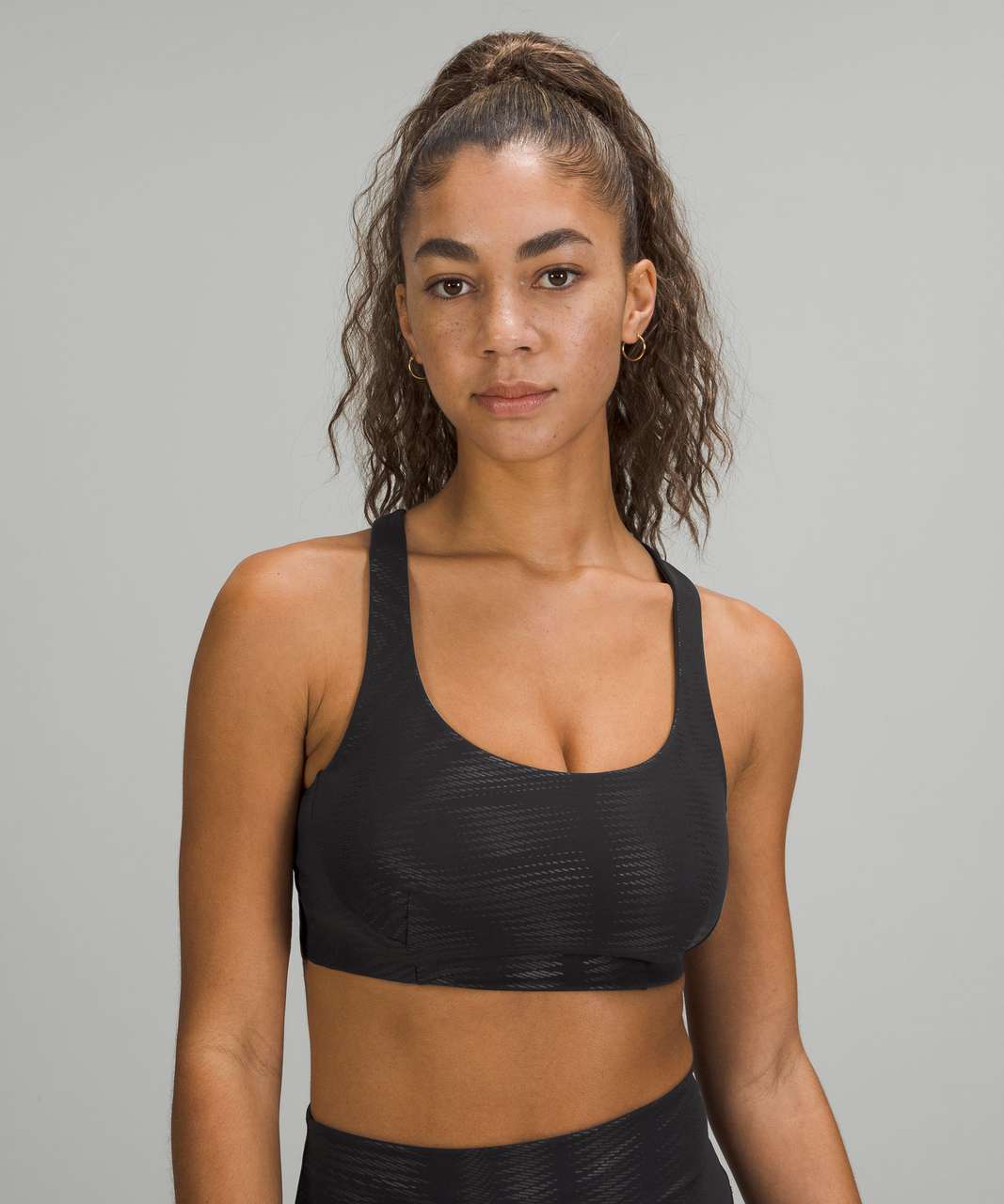 Lululemon Wunder Train Bra Foil *Medium Support, C/D Cup - Shapeshifter Foil Black