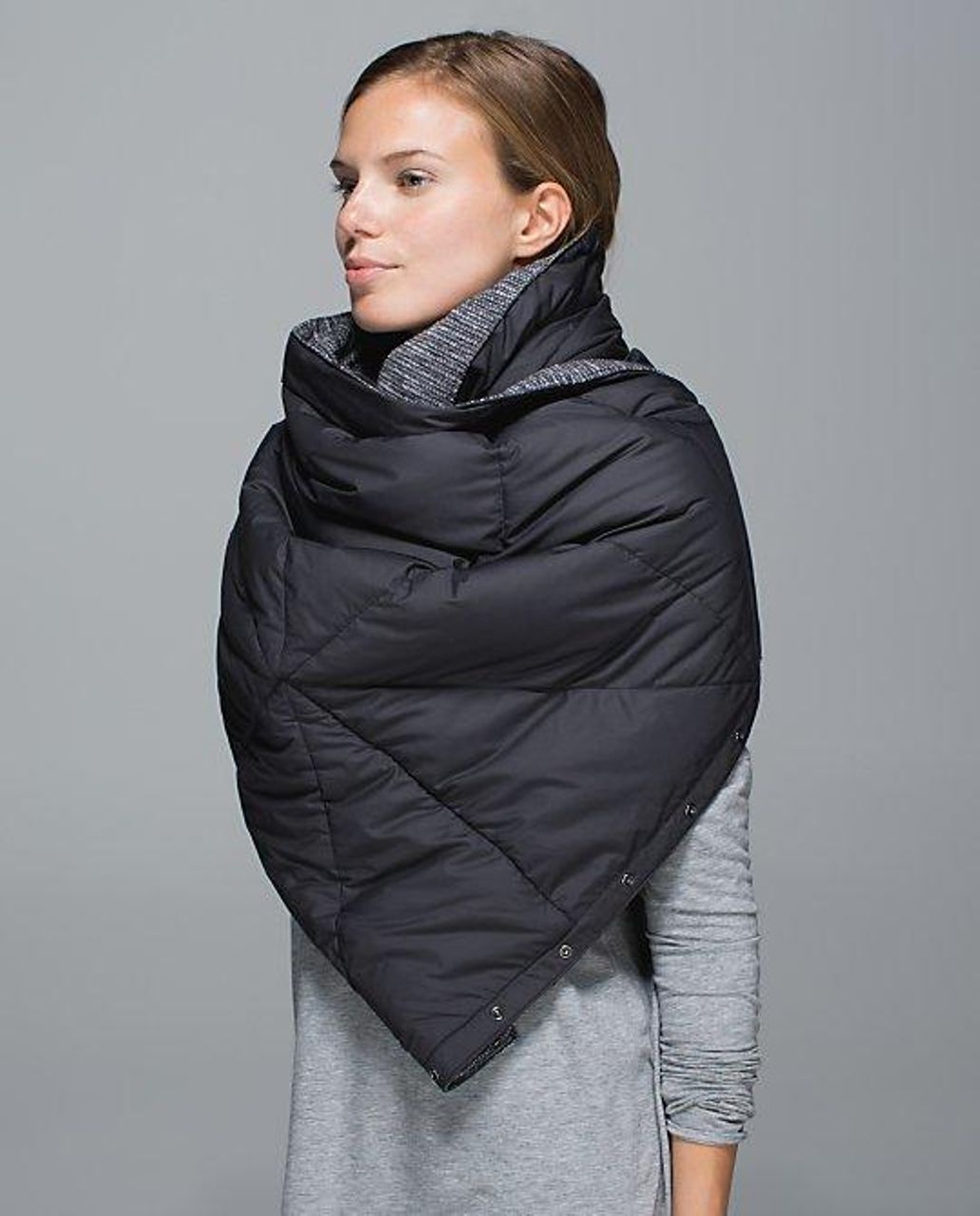 Lululemon Fluffed Up Scarf - Coco Pique Black