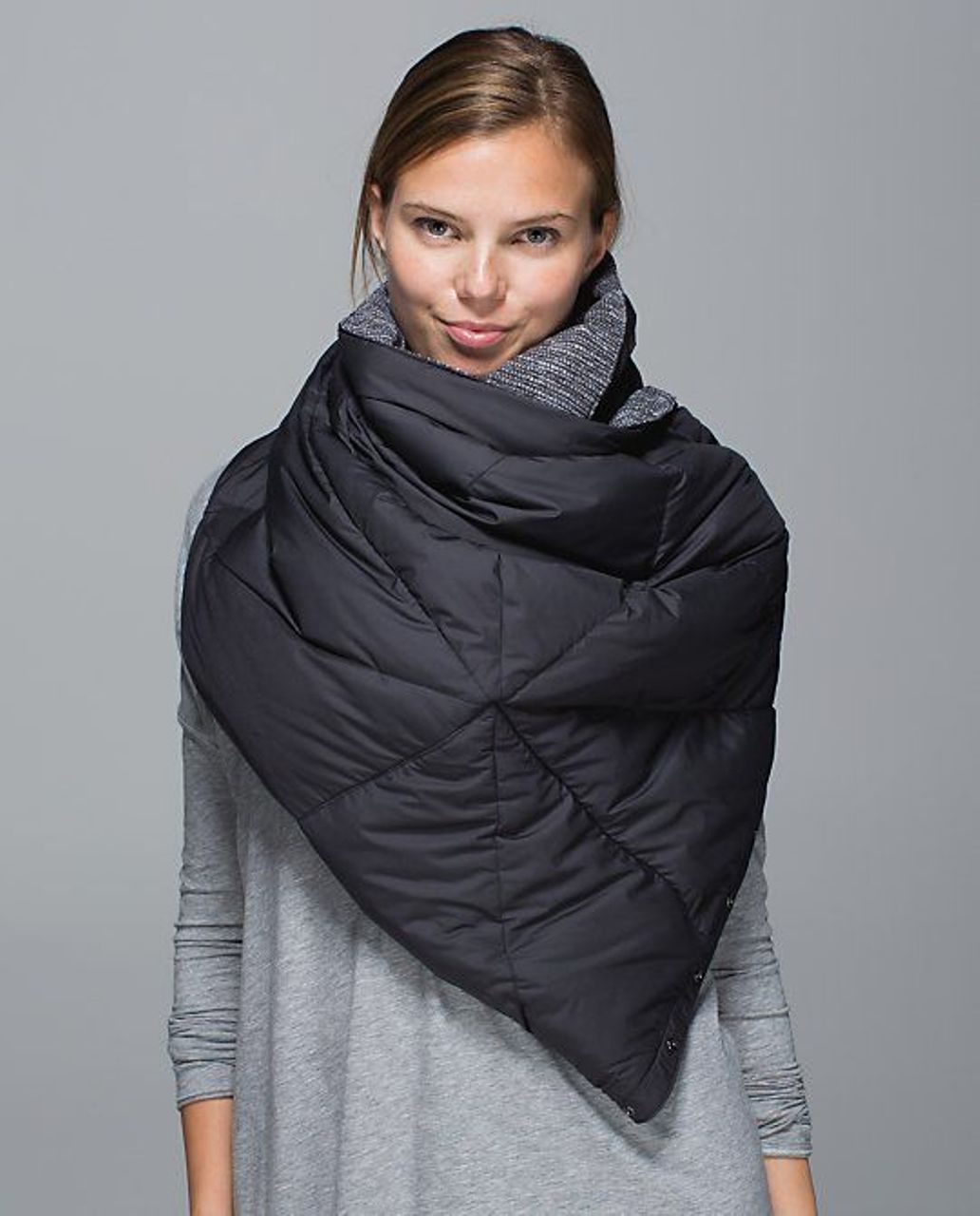 Lululemon Fluffed Up Scarf - Coco Pique Black