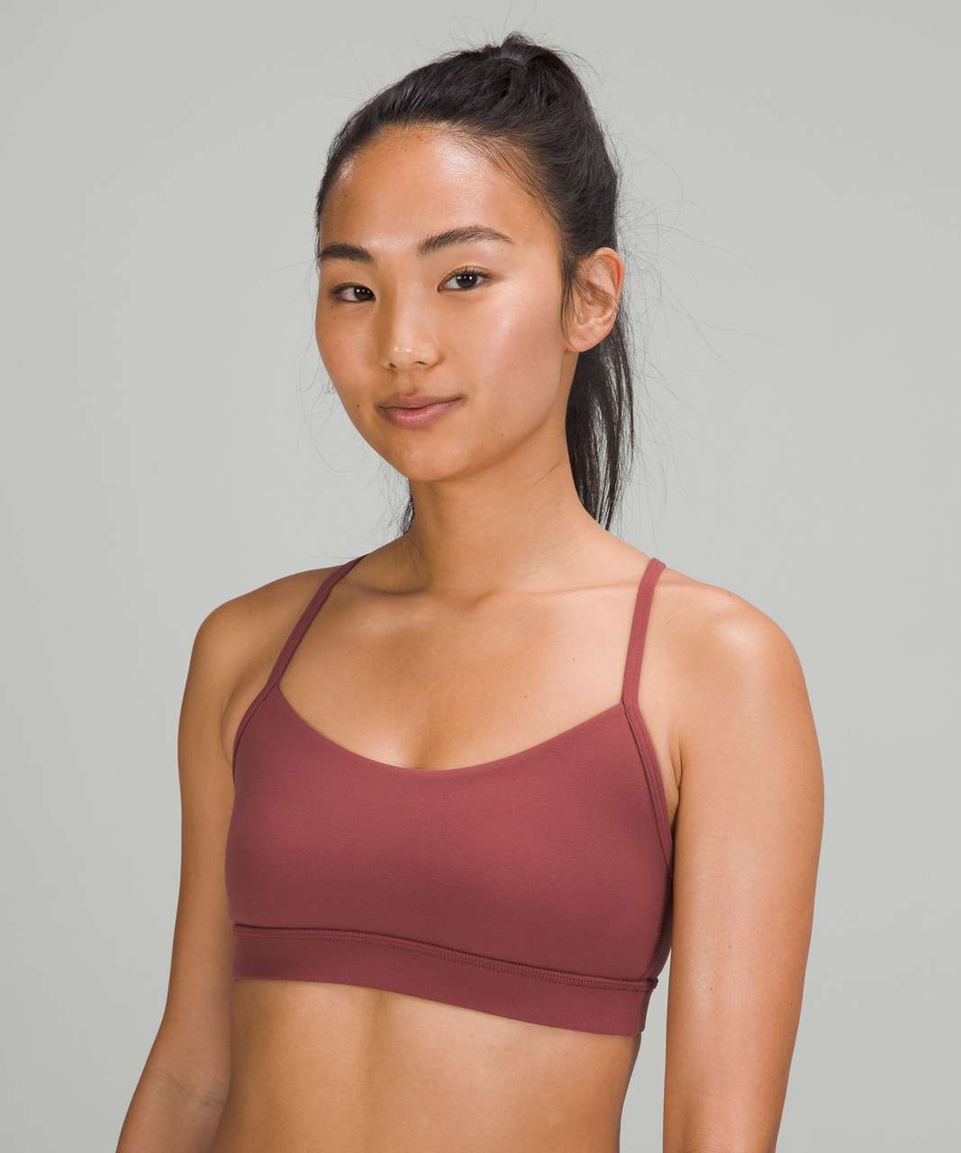 Special Edition LNY Flow Y Bra in Smoky Red spotted in-stores in