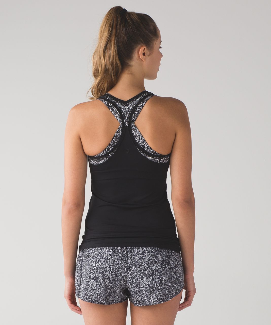 Lululemon Cool Racerback II (Splatter) (Reflective) - Black / Splatter Reflective