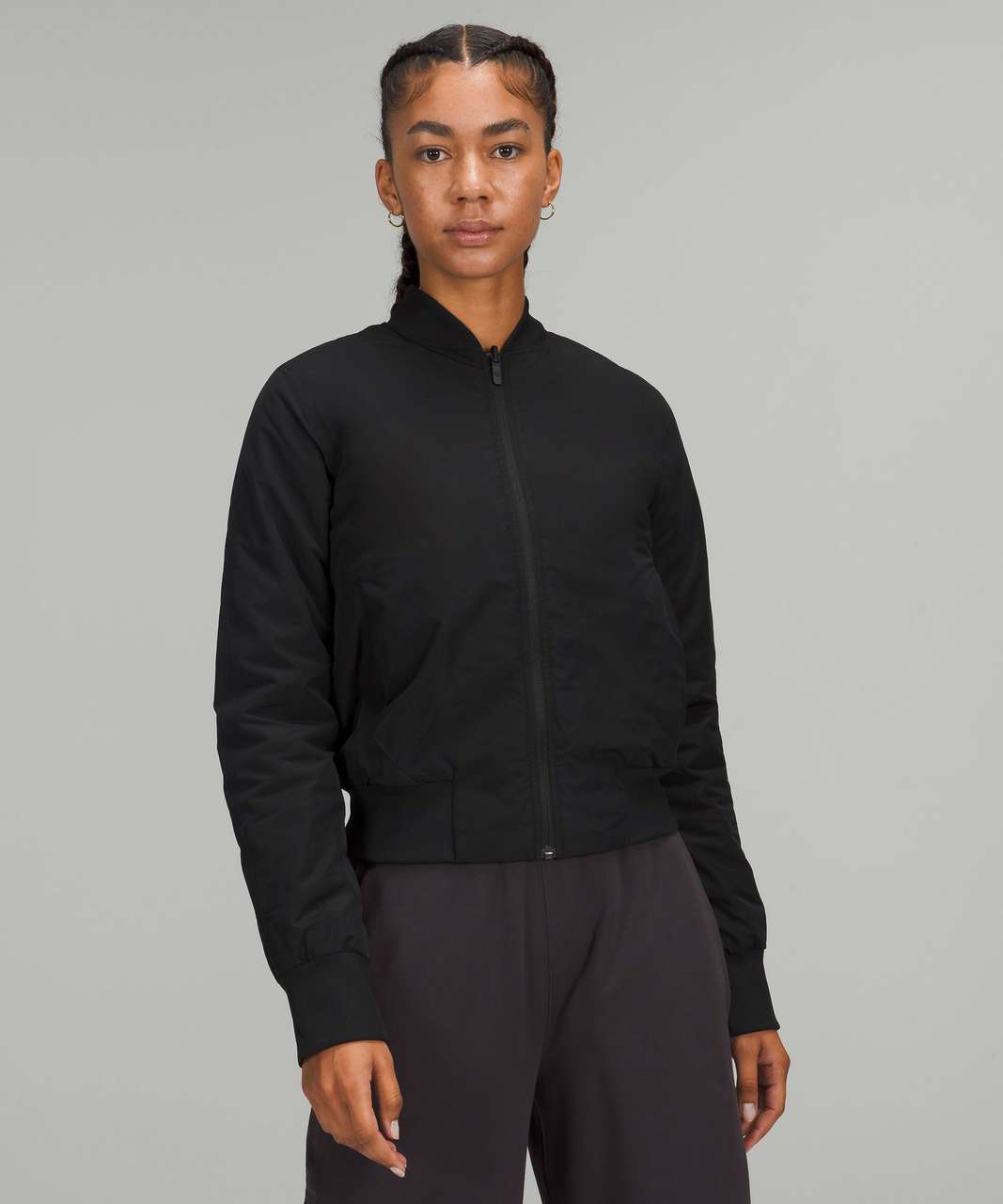 Lululemon Non-Stop Bomber Jacket - Black - lulu fanatics