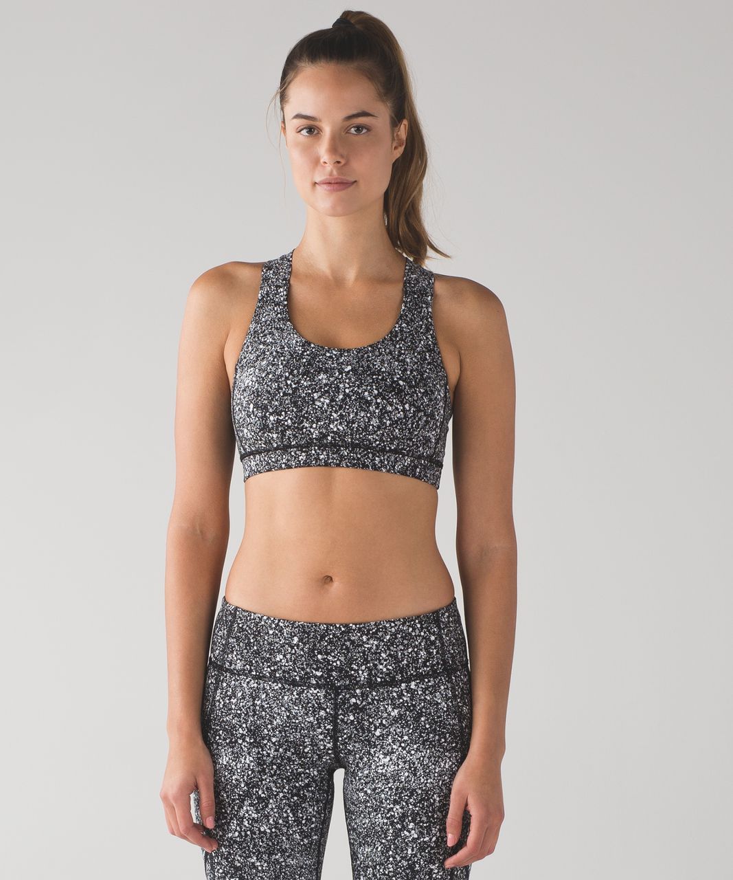 Reflective All-Over-Print Women's High Support Running Bra