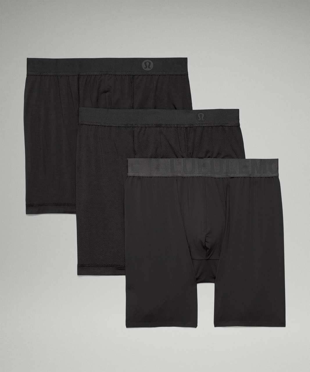 Lululemon Mixed Boxer 5" *3 Pack - Black / Black / Black