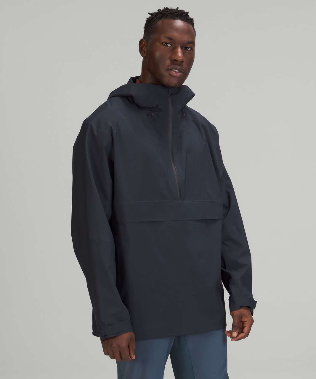 Lululemon Oversized-Fit Fleece Half Zip - True Navy - lulu fanatics