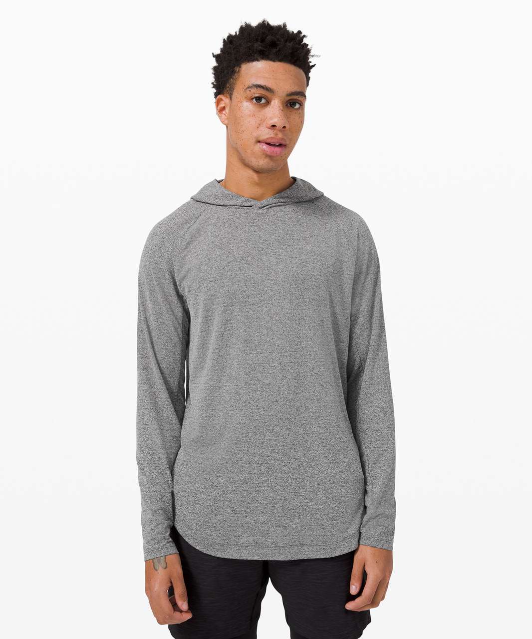 lululemon Drysense Athletic Hoodie - Heathered Chambray