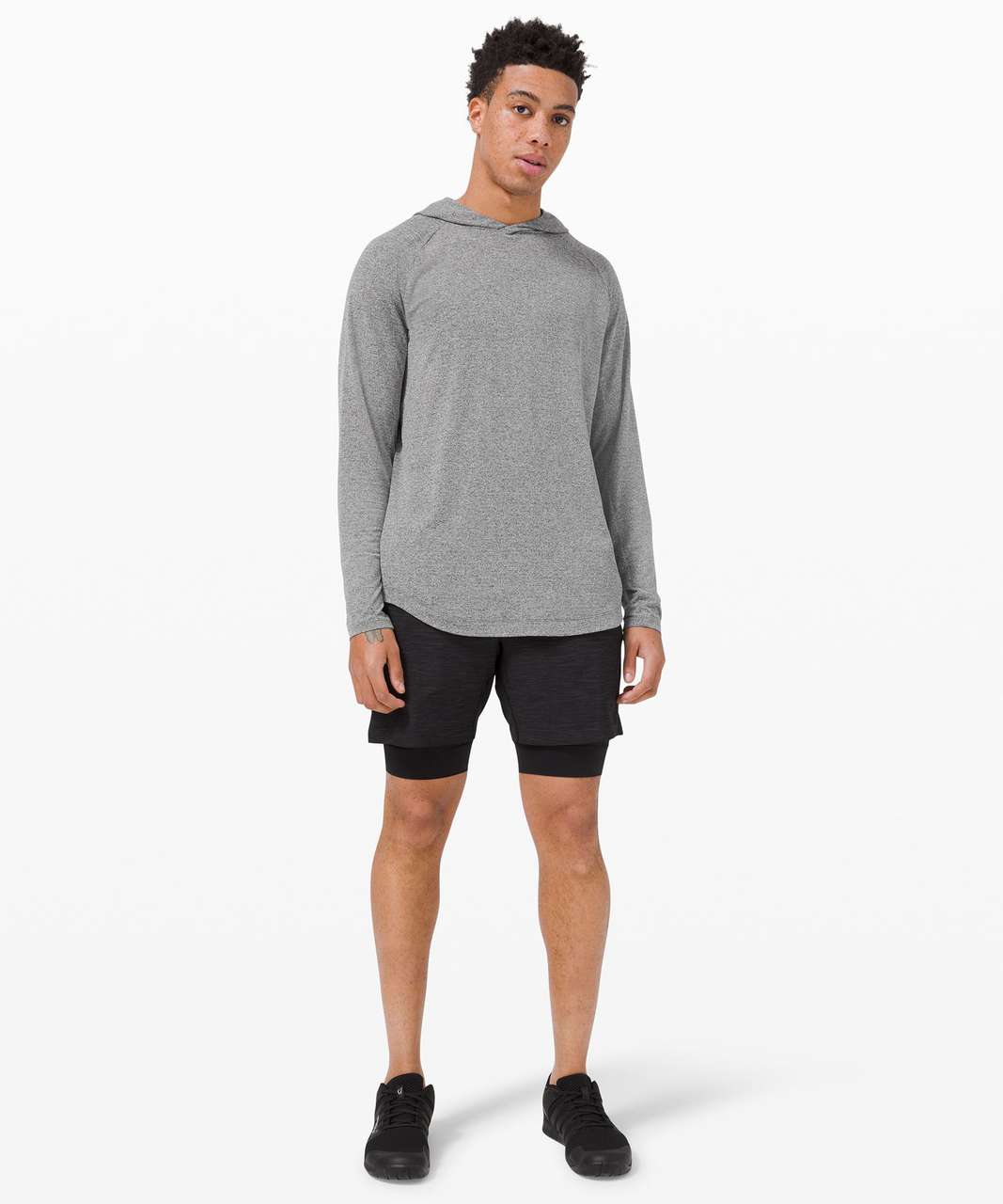 Lululemon Drysense Training Hoodie - Heathered Black