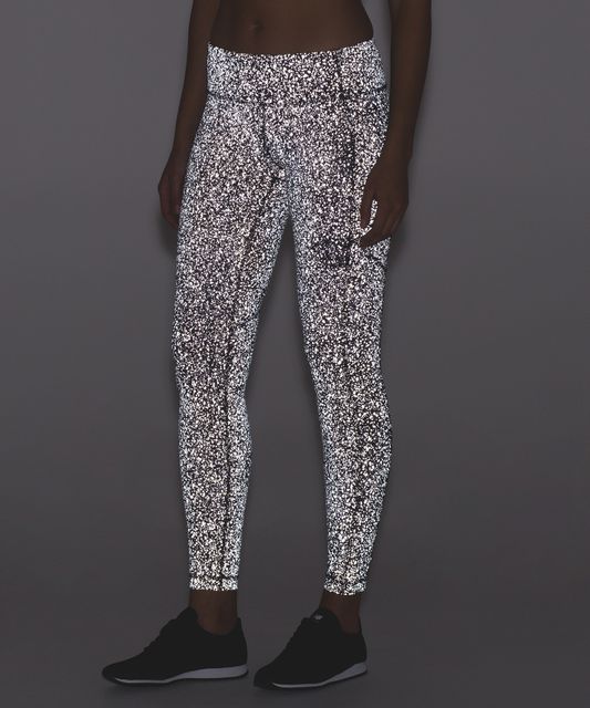 Lululemon Speed Tight IV (Brushed) - Black / Sequin Dot Black Silver - lulu  fanatics