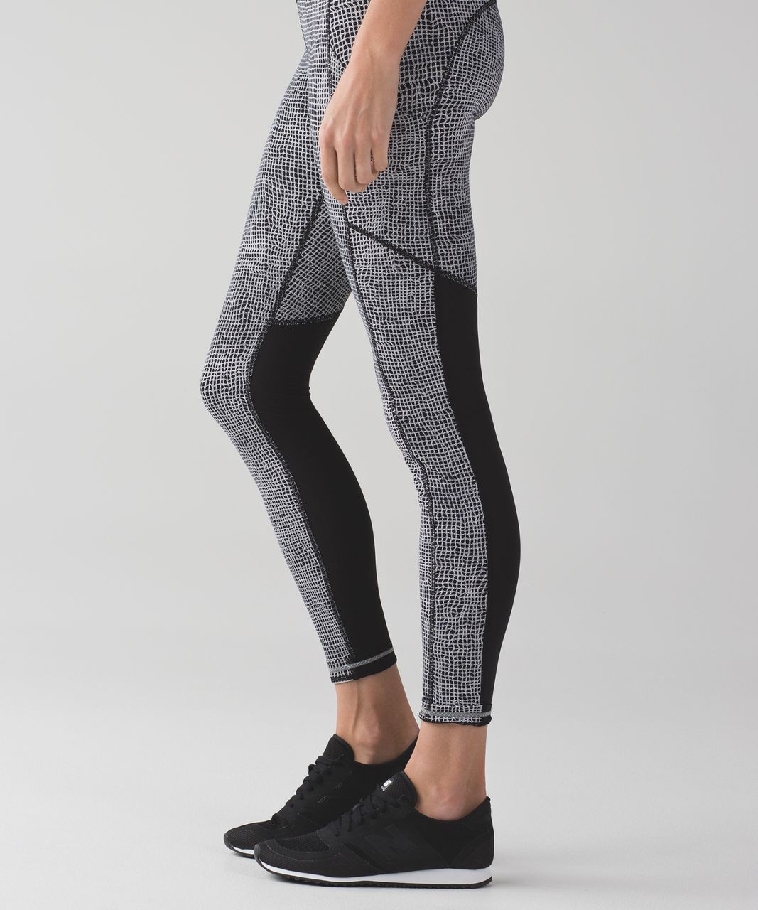 Lululemon Speed Tight V - Fall Net White Black / Black