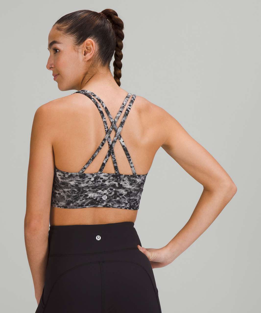 Lululemon Energy Bra (Exhale) - Heathered Slate - lulu fanatics