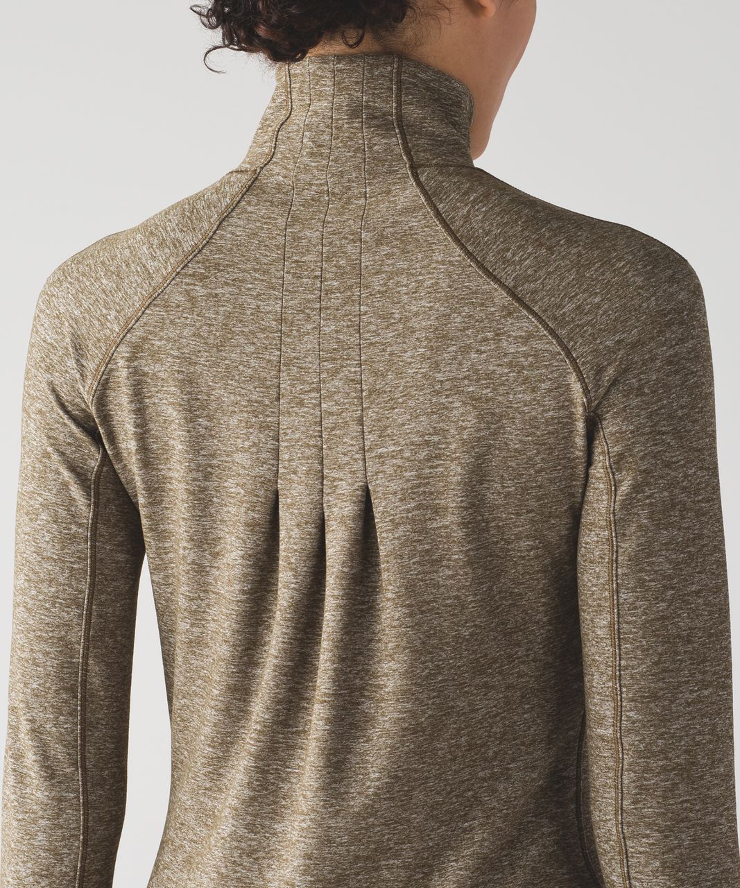 Lululemon Rush Hour 1/2 Zip - Heathered Military Green