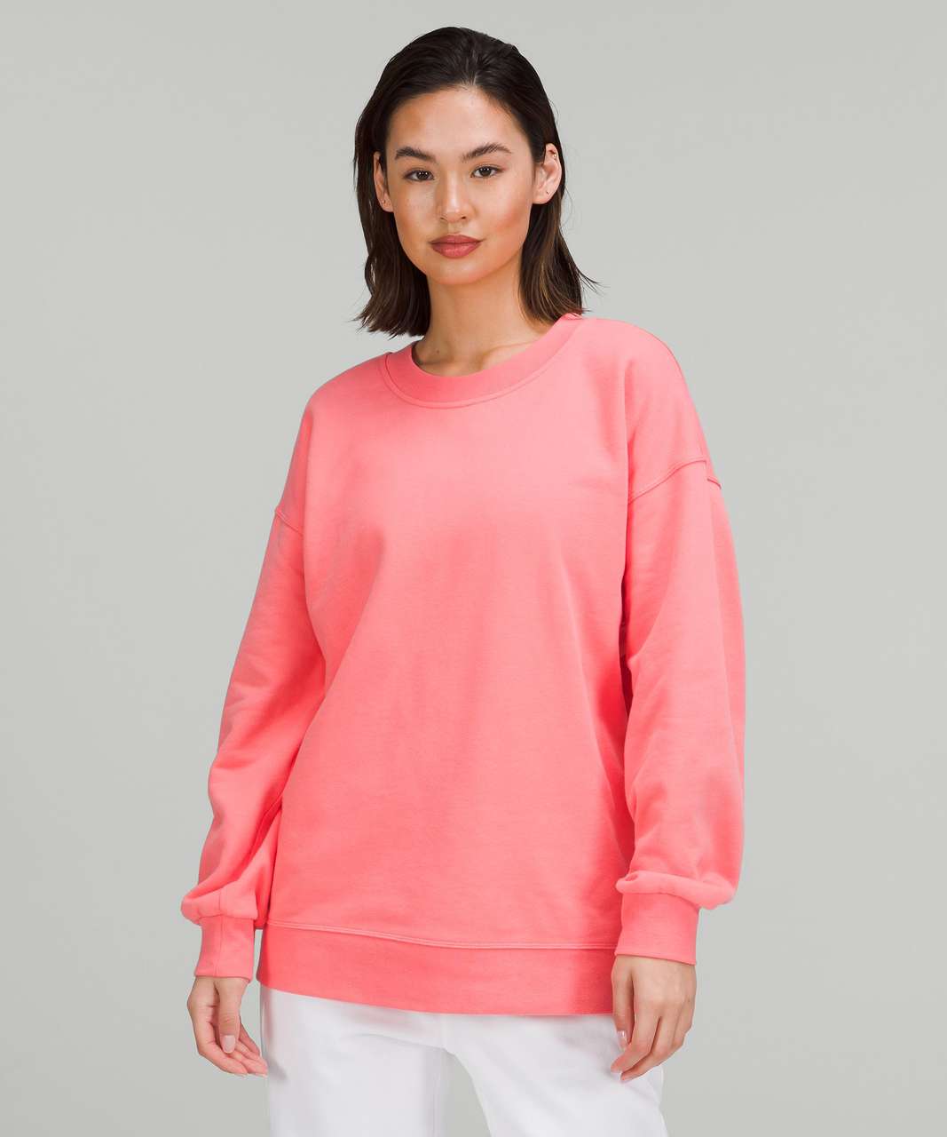 Lululemon Perfectly Oversized Crew - Raspberry Cream