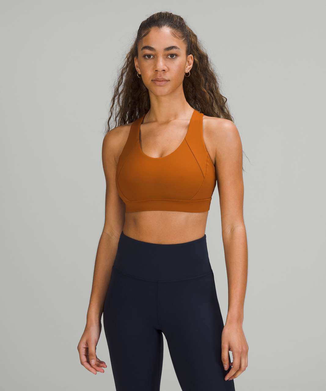 Lululemon Run Times Bra High Support, B-g Cups In Dark Olive