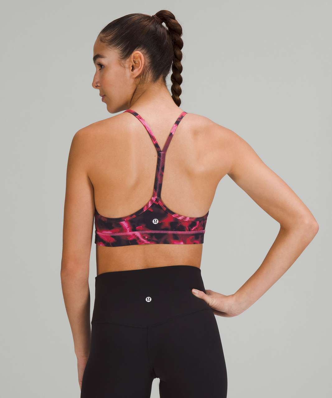 NEW] lululemon Flow Y Nulu Sports Bra Light Support A–C Cups Pink Peony,  Women's Fashion, Activewear on Carousell