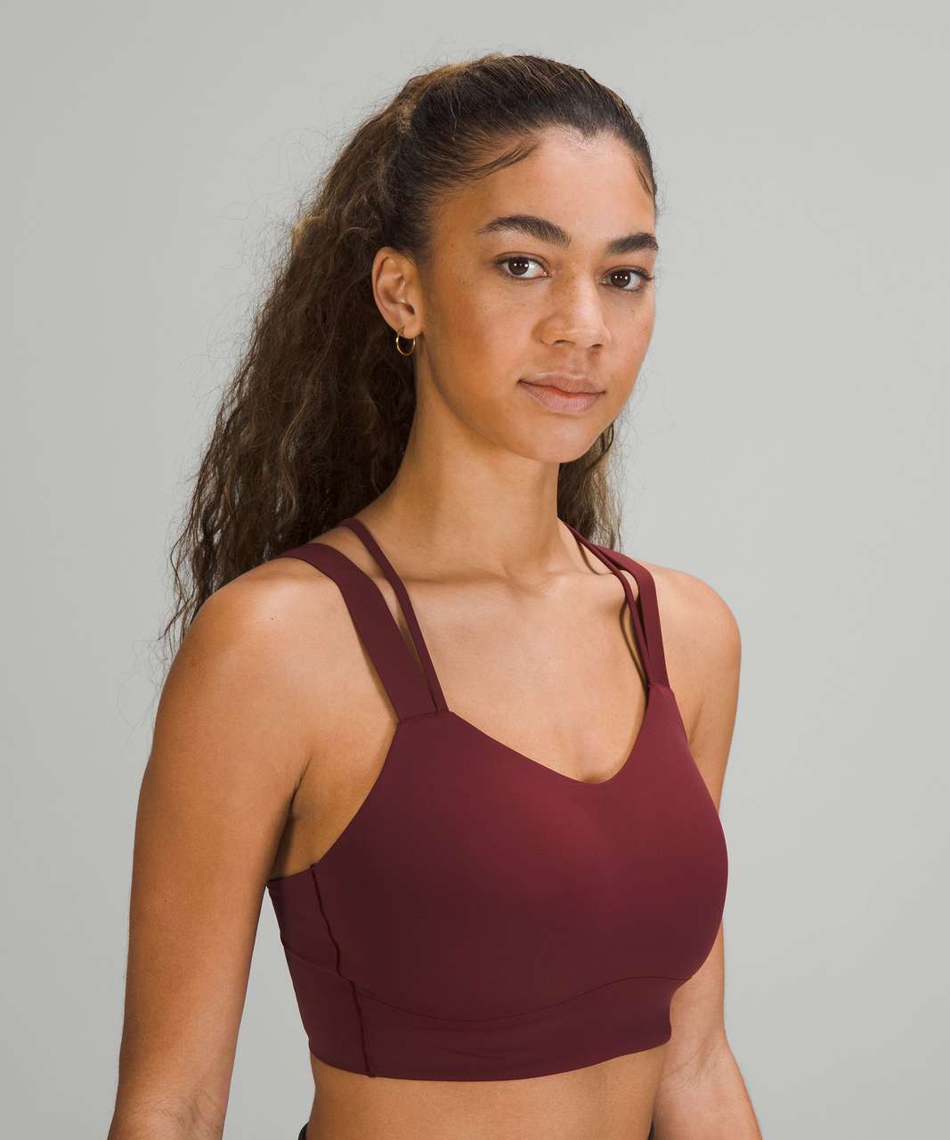 Lululemon Like a Cloud Longline Bra *Light Support, D/DD Cup - Red Merlot