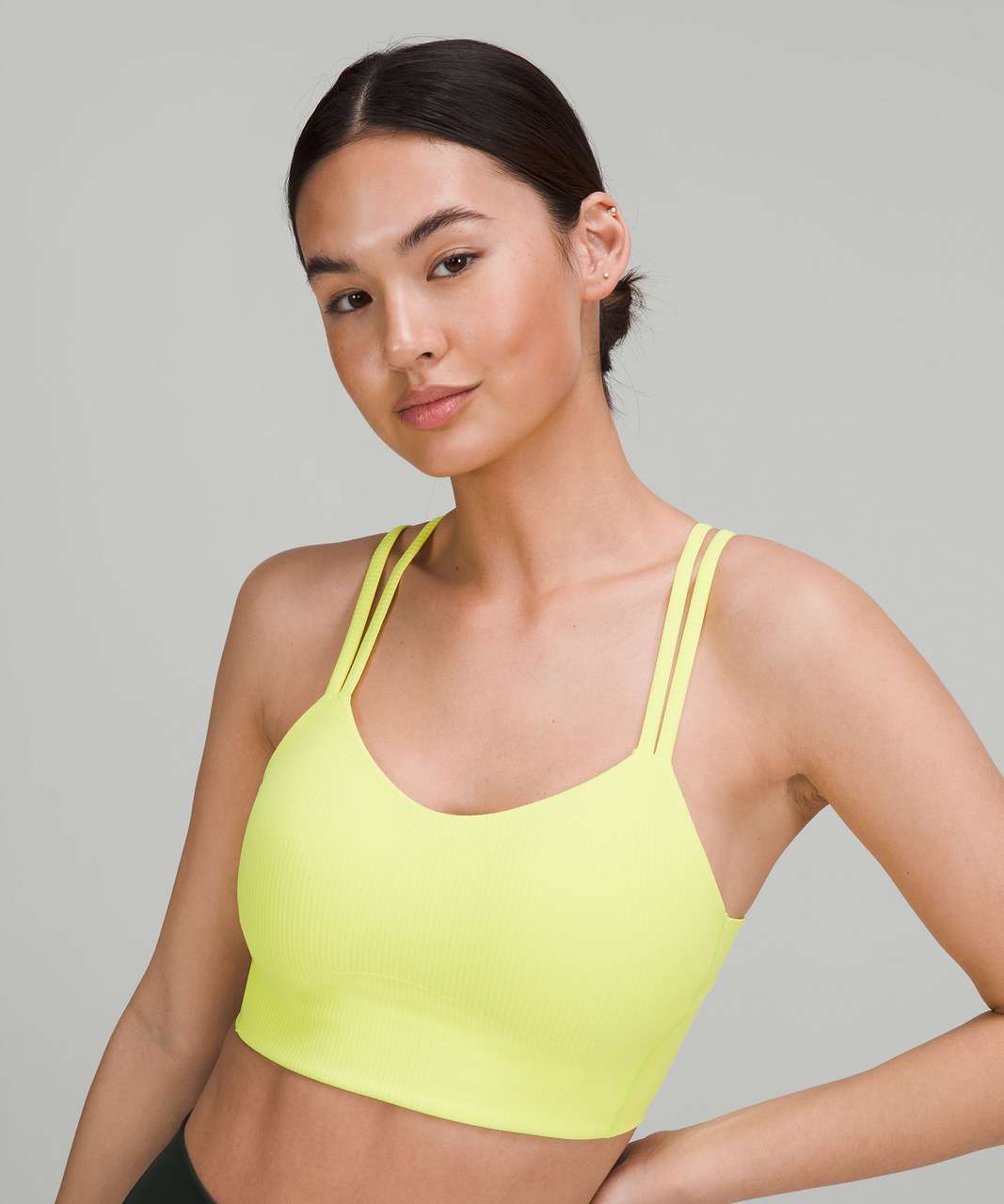 Lululemon Like a Cloud Ribbed Longline Bra Charged Indigo, Women's Fashion,  Activewear on Carousell