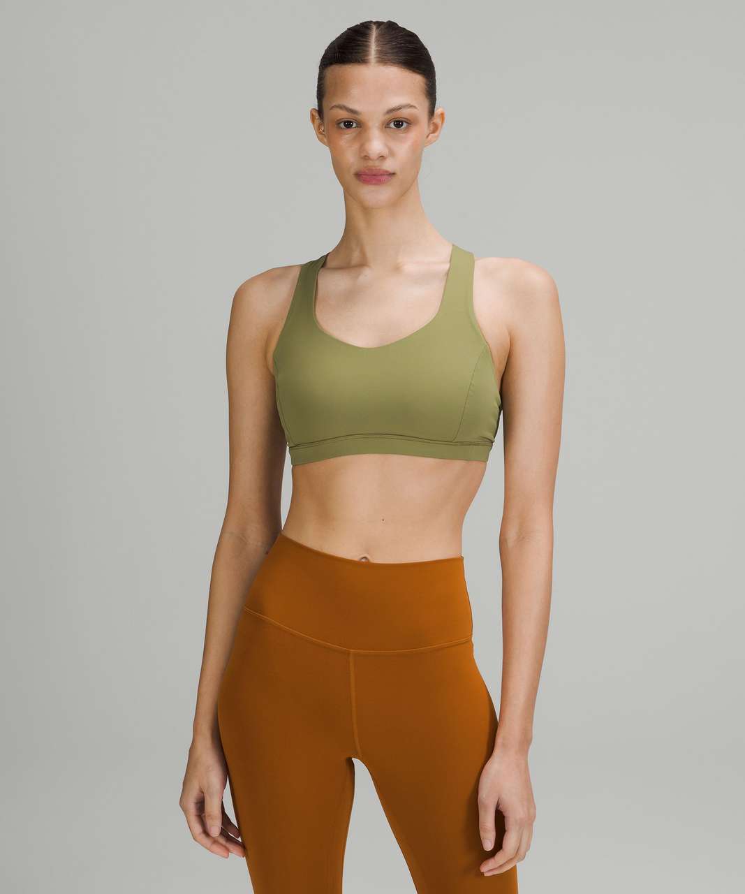 Lululemon Free to Be Serene Bra *Light Support, C/D Cup - Bronze Green